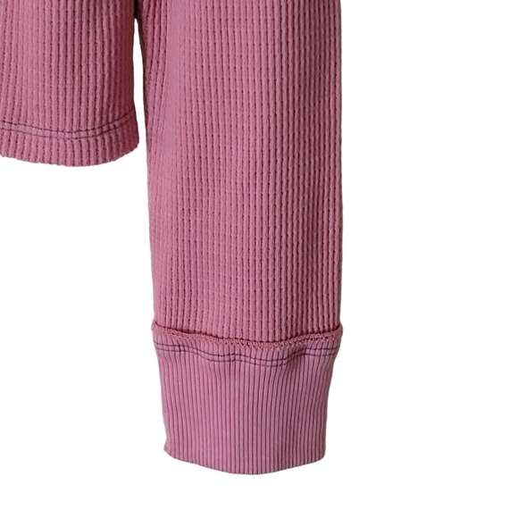 Anthropologie TLA waffle knit thermal top small - Picture 4 of 8